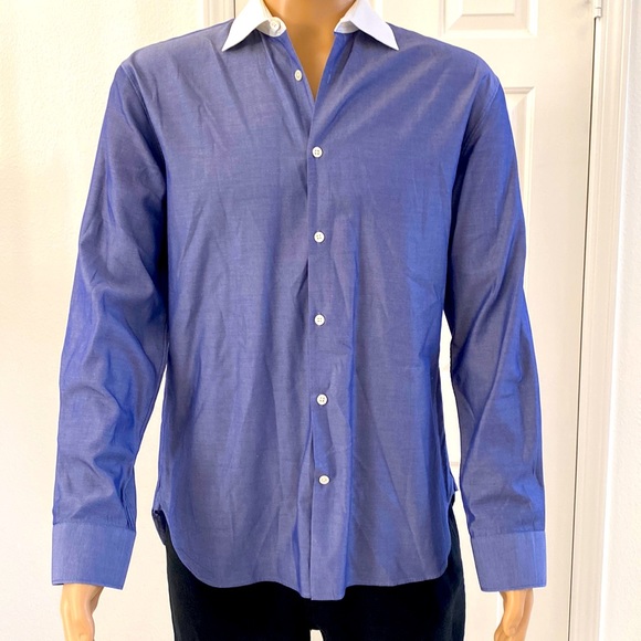 John Varvatos Mens Dress Shirt in Size Neck: 16
1/2, 34/35